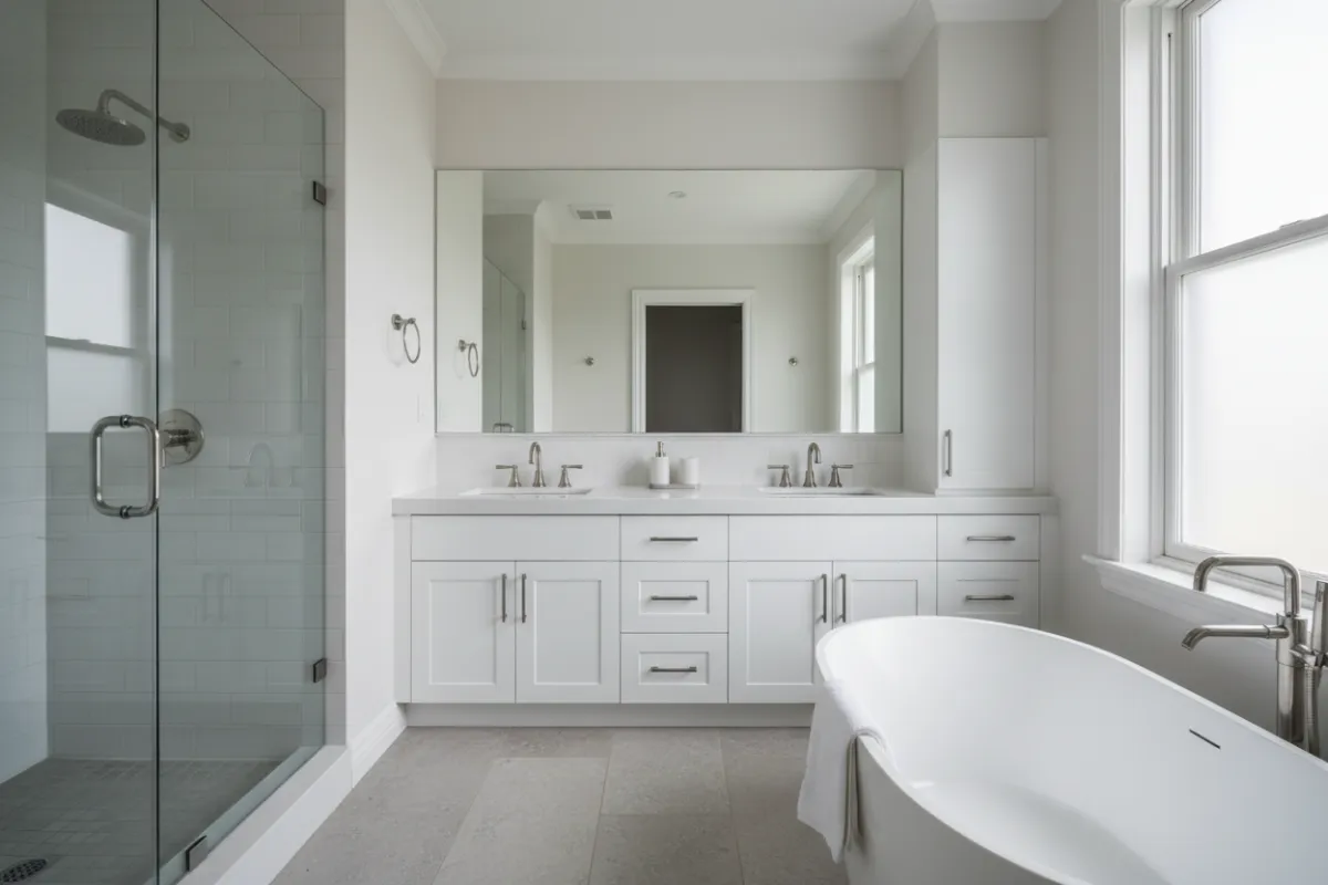 Bathroom renovation by Shepherd Construction